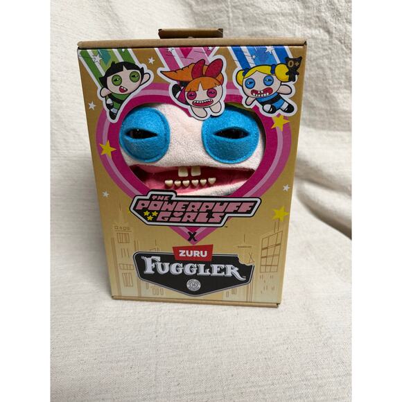 Fuggler Bubbles Powerpuff Girls Plush ZURU Funny Ugly Monster Doll NEW in Box - Picture 2 of 5